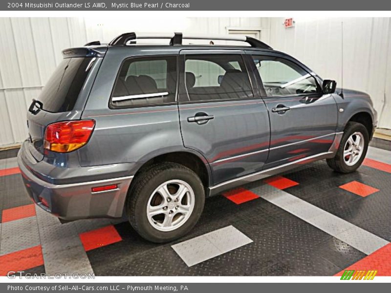 Mystic Blue Pearl / Charcoal 2004 Mitsubishi Outlander LS AWD
