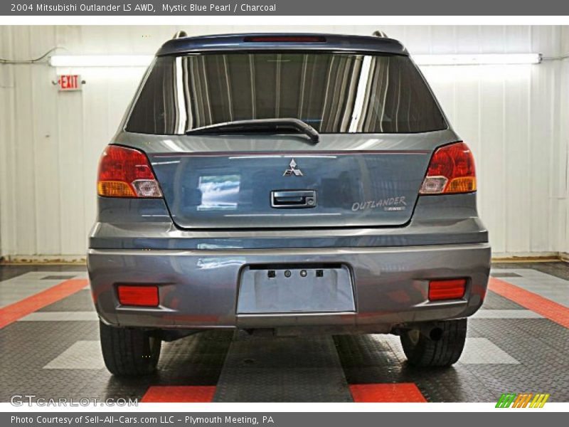 Mystic Blue Pearl / Charcoal 2004 Mitsubishi Outlander LS AWD