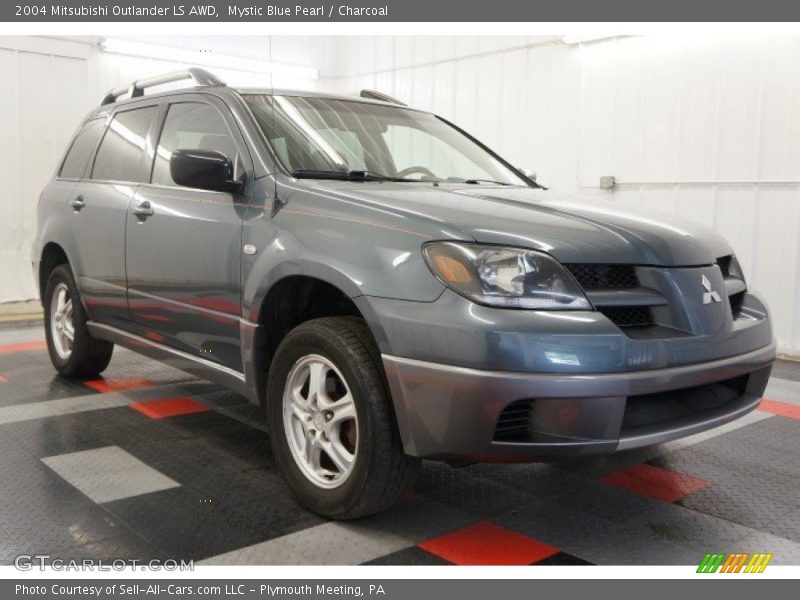 Mystic Blue Pearl / Charcoal 2004 Mitsubishi Outlander LS AWD