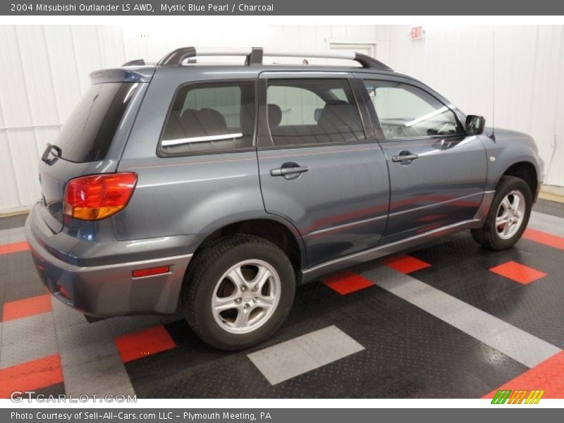 Mystic Blue Pearl / Charcoal 2004 Mitsubishi Outlander LS AWD