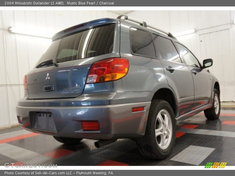 Mystic Blue Pearl / Charcoal 2004 Mitsubishi Outlander LS AWD