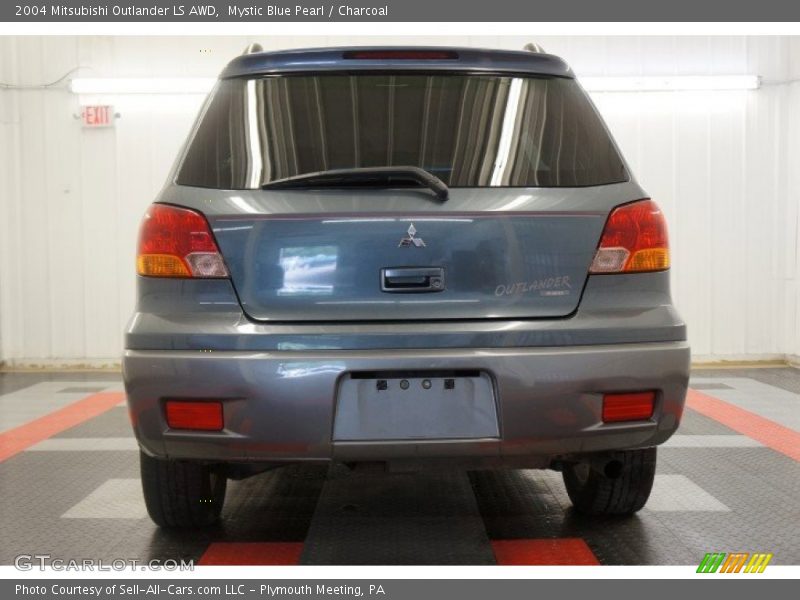 Mystic Blue Pearl / Charcoal 2004 Mitsubishi Outlander LS AWD