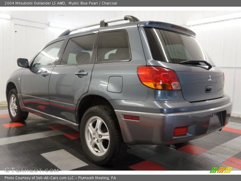 Mystic Blue Pearl / Charcoal 2004 Mitsubishi Outlander LS AWD
