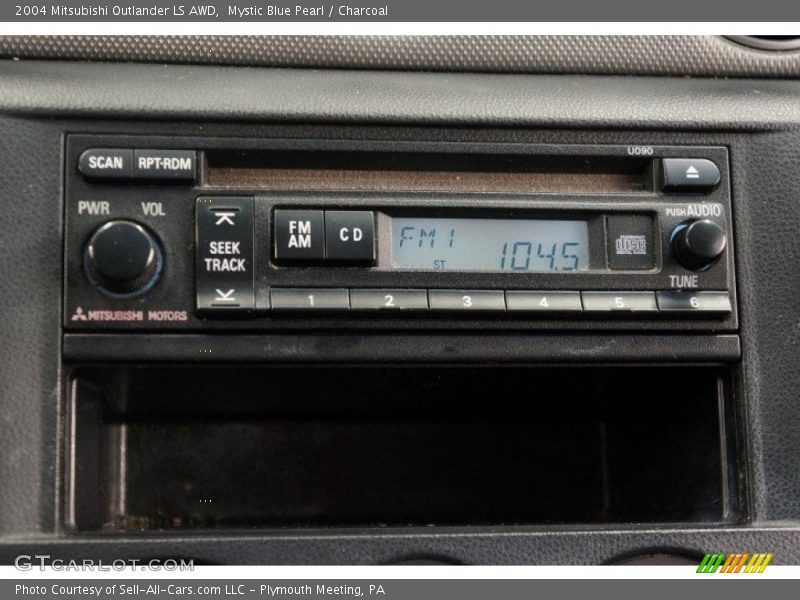 Mystic Blue Pearl / Charcoal 2004 Mitsubishi Outlander LS AWD
