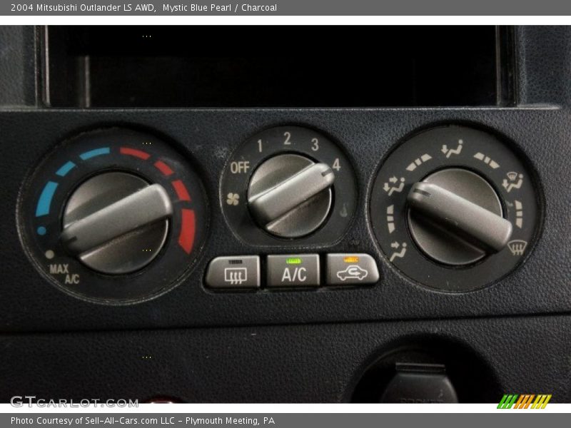 Mystic Blue Pearl / Charcoal 2004 Mitsubishi Outlander LS AWD