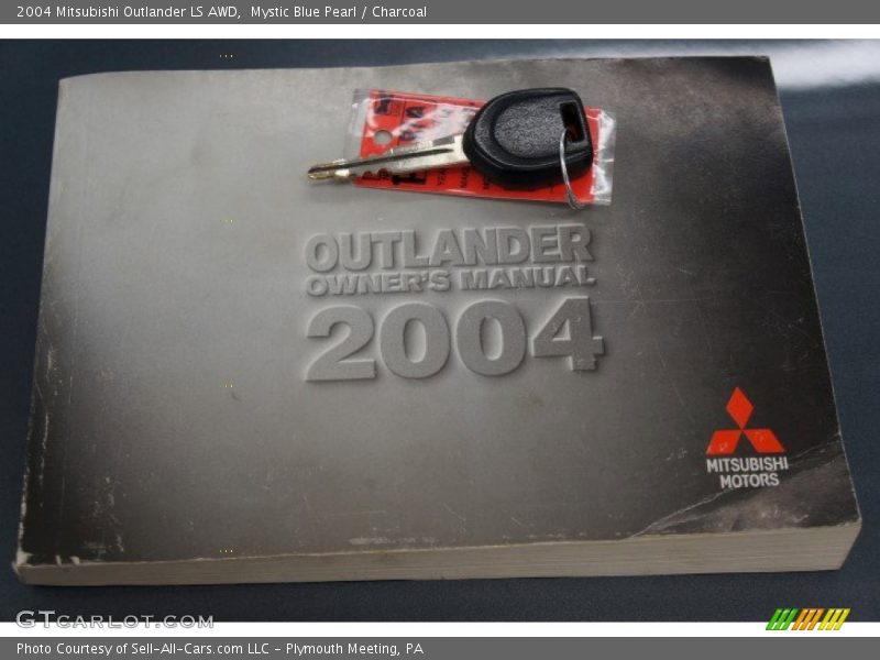 Mystic Blue Pearl / Charcoal 2004 Mitsubishi Outlander LS AWD