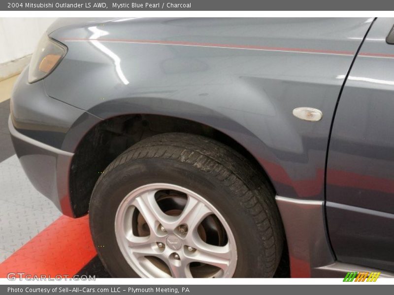 Mystic Blue Pearl / Charcoal 2004 Mitsubishi Outlander LS AWD