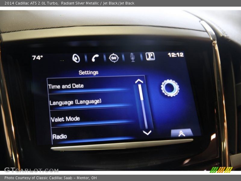 Radiant Silver Metallic / Jet Black/Jet Black 2014 Cadillac ATS 2.0L Turbo