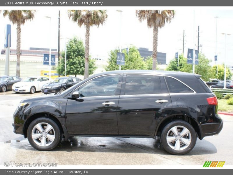 Crystal Black Pearl / Ebony 2011 Acura MDX Technology
