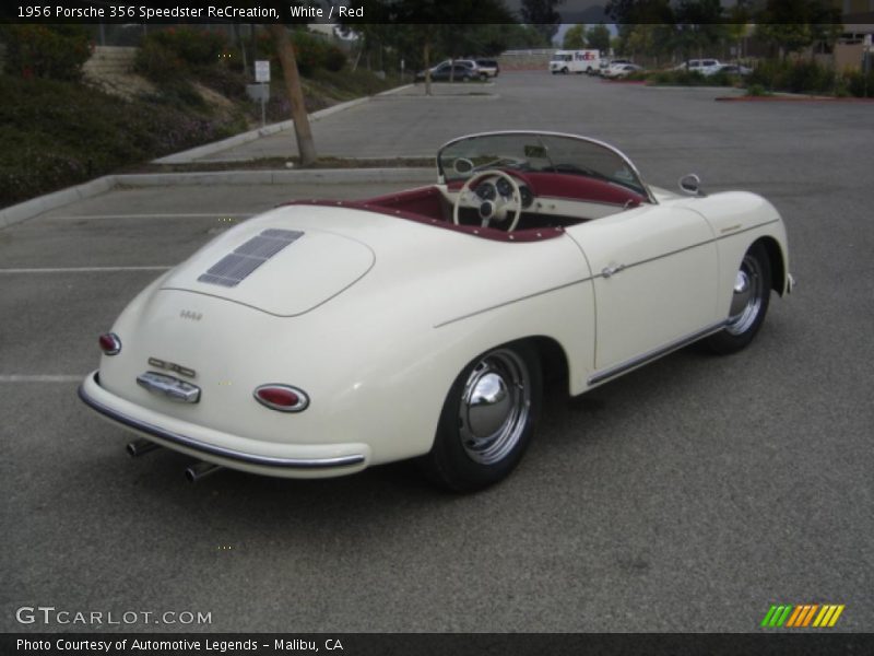White / Red 1956 Porsche 356 Speedster ReCreation