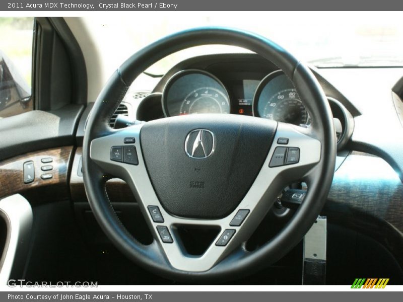 Crystal Black Pearl / Ebony 2011 Acura MDX Technology