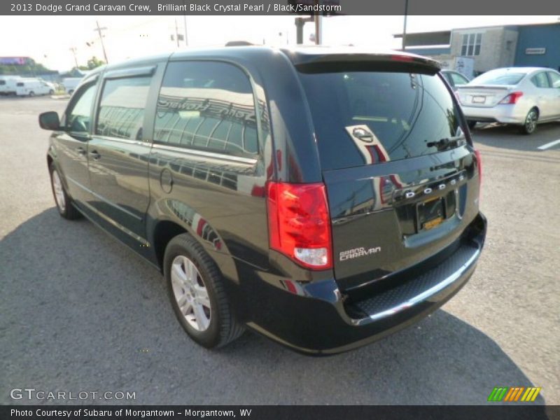Brilliant Black Crystal Pearl / Black/Sandstorm 2013 Dodge Grand Caravan Crew