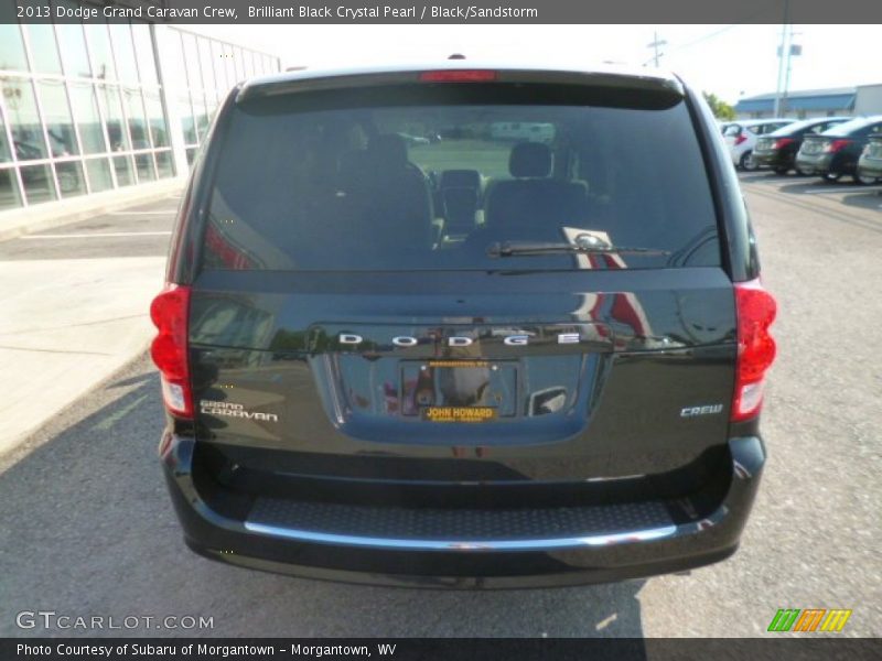 Brilliant Black Crystal Pearl / Black/Sandstorm 2013 Dodge Grand Caravan Crew