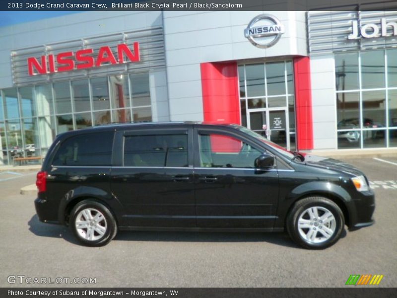Brilliant Black Crystal Pearl / Black/Sandstorm 2013 Dodge Grand Caravan Crew