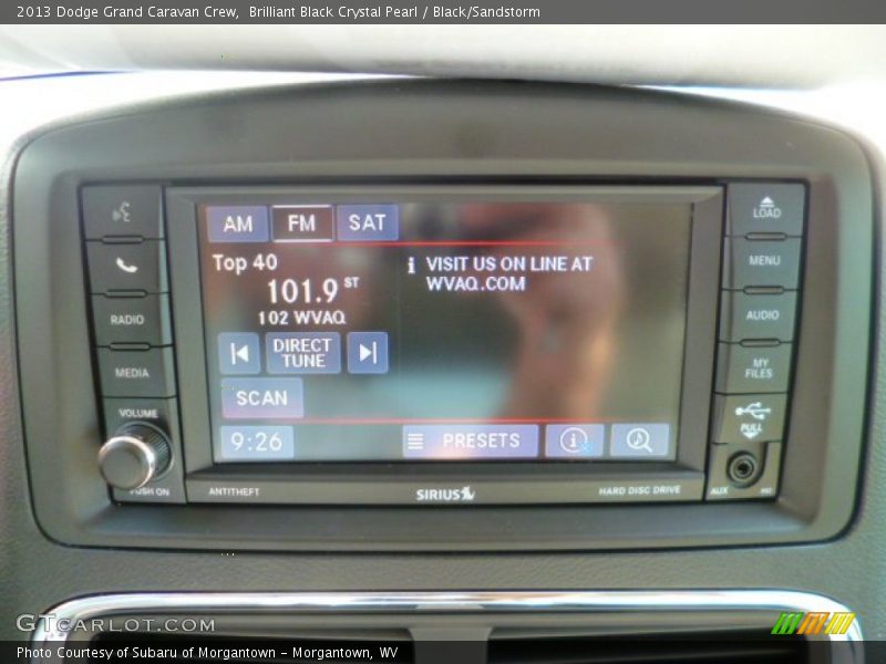 Brilliant Black Crystal Pearl / Black/Sandstorm 2013 Dodge Grand Caravan Crew