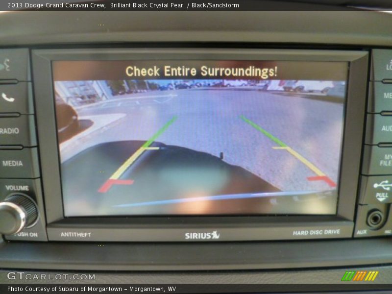 Brilliant Black Crystal Pearl / Black/Sandstorm 2013 Dodge Grand Caravan Crew