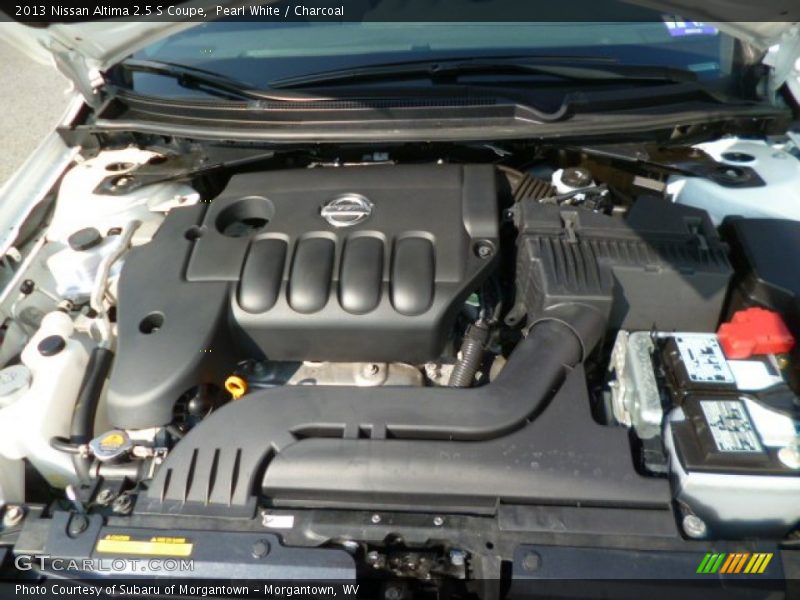 Pearl White / Charcoal 2013 Nissan Altima 2.5 S Coupe