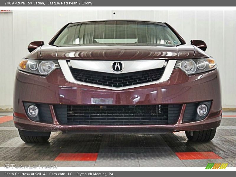 Basque Red Pearl / Ebony 2009 Acura TSX Sedan