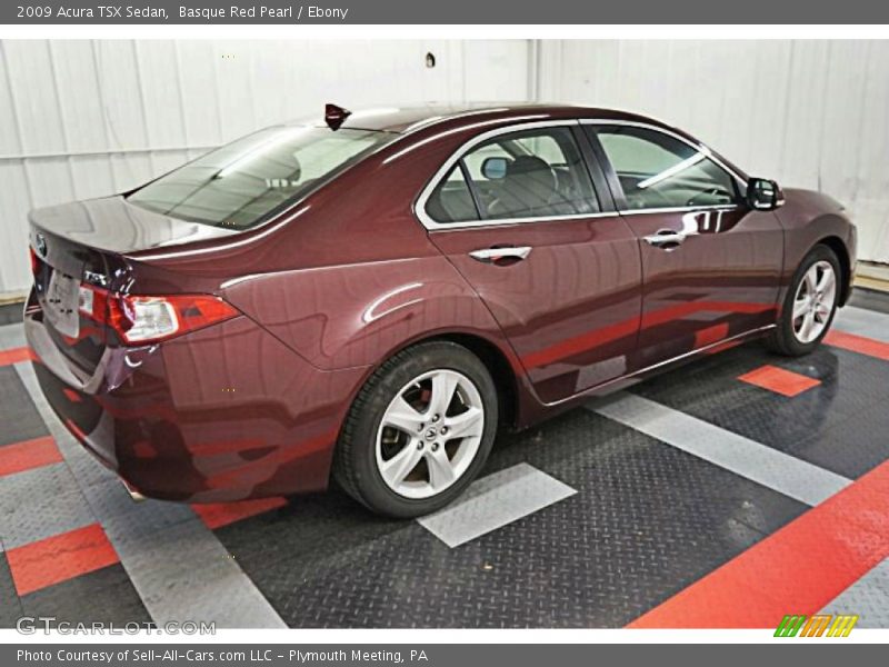 Basque Red Pearl / Ebony 2009 Acura TSX Sedan