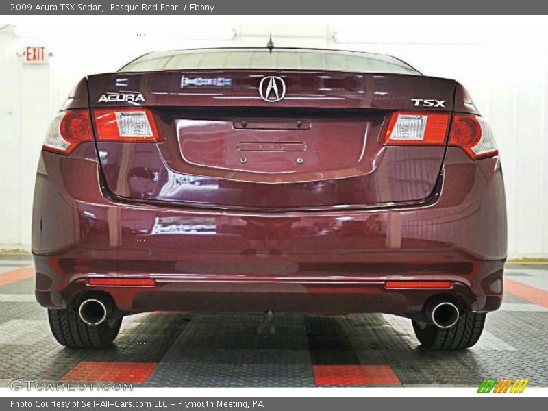 Basque Red Pearl / Ebony 2009 Acura TSX Sedan