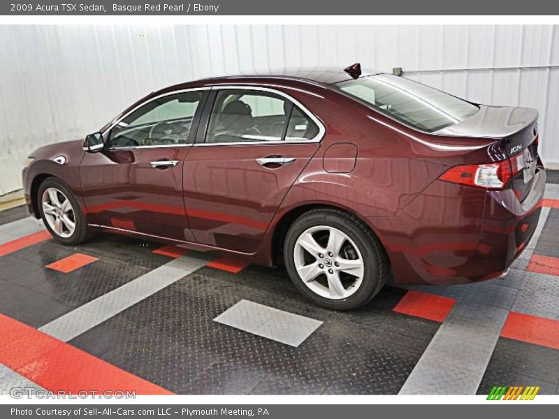 Basque Red Pearl / Ebony 2009 Acura TSX Sedan