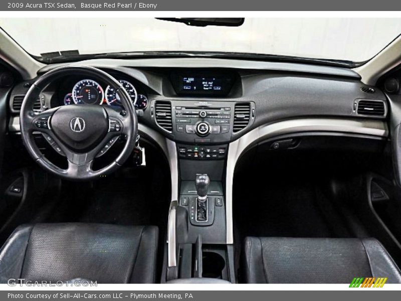 Basque Red Pearl / Ebony 2009 Acura TSX Sedan