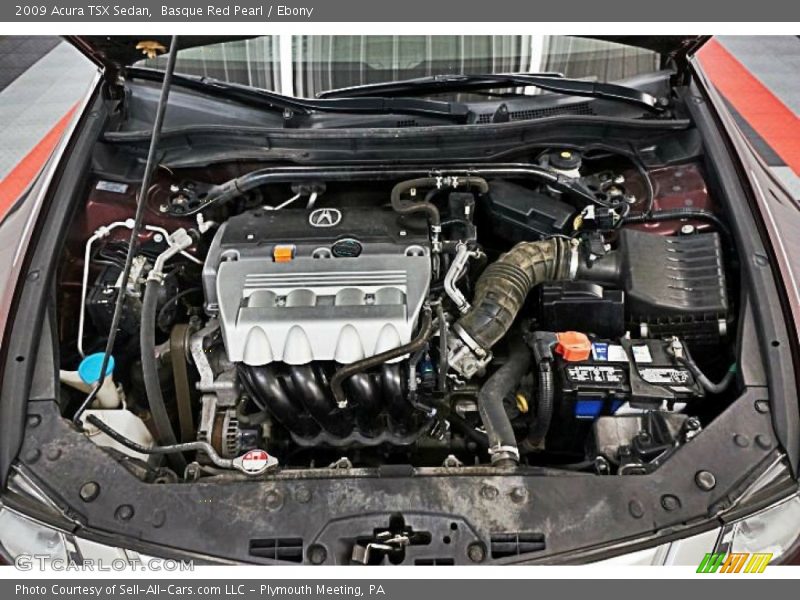 Basque Red Pearl / Ebony 2009 Acura TSX Sedan