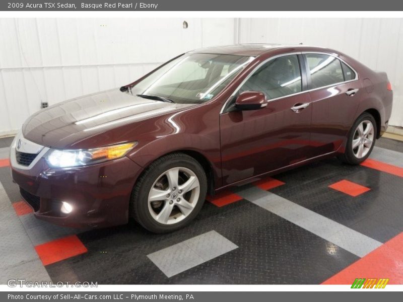 Basque Red Pearl / Ebony 2009 Acura TSX Sedan