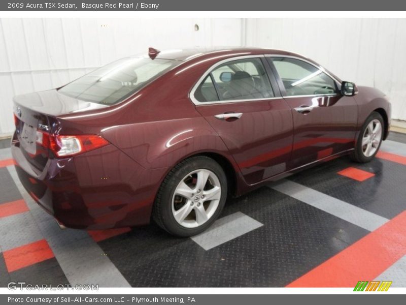 Basque Red Pearl / Ebony 2009 Acura TSX Sedan