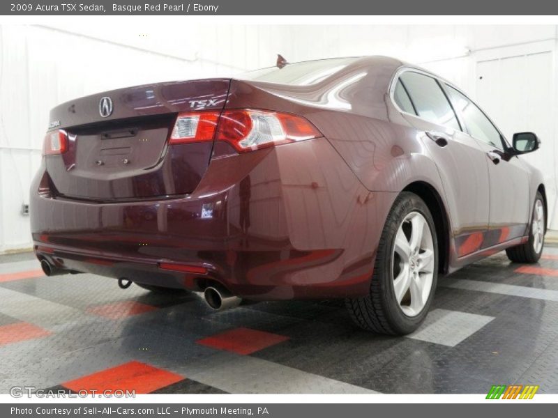 Basque Red Pearl / Ebony 2009 Acura TSX Sedan