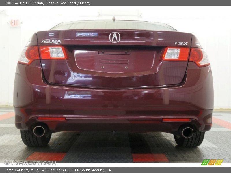 Basque Red Pearl / Ebony 2009 Acura TSX Sedan