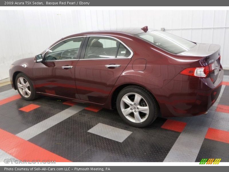 Basque Red Pearl / Ebony 2009 Acura TSX Sedan