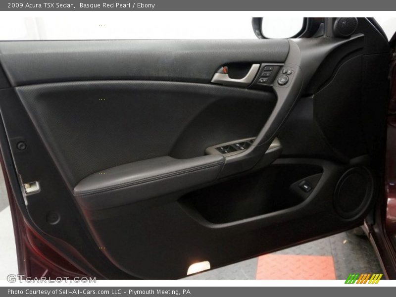 Basque Red Pearl / Ebony 2009 Acura TSX Sedan