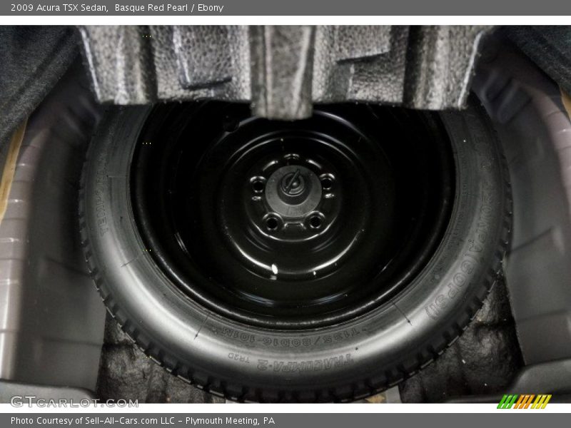 Basque Red Pearl / Ebony 2009 Acura TSX Sedan