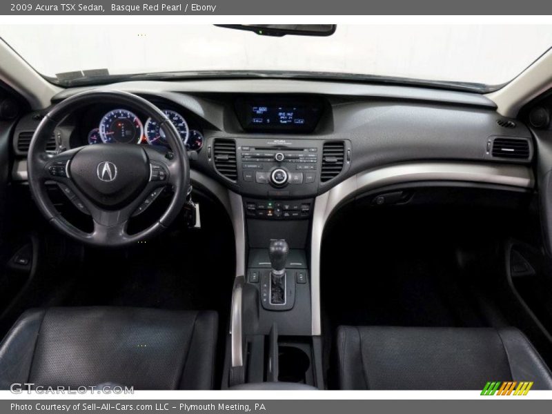 Basque Red Pearl / Ebony 2009 Acura TSX Sedan