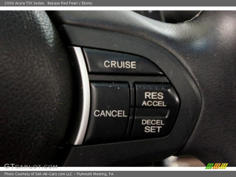 Basque Red Pearl / Ebony 2009 Acura TSX Sedan