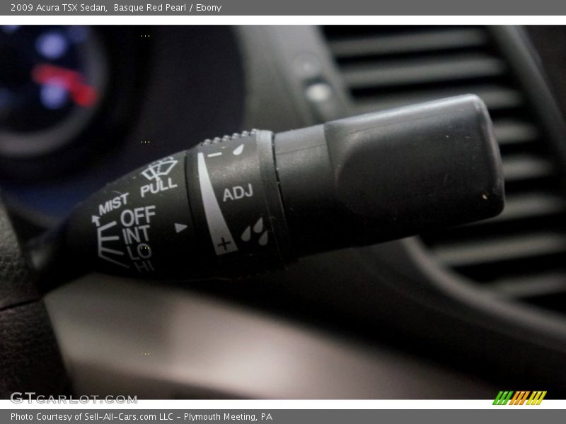 Basque Red Pearl / Ebony 2009 Acura TSX Sedan