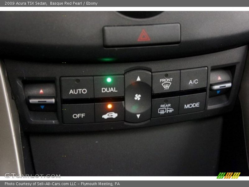 Basque Red Pearl / Ebony 2009 Acura TSX Sedan