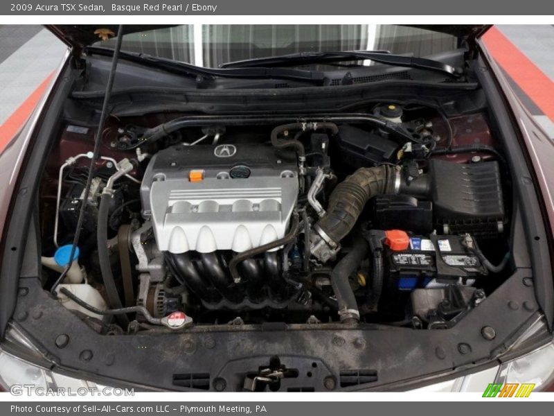 Basque Red Pearl / Ebony 2009 Acura TSX Sedan