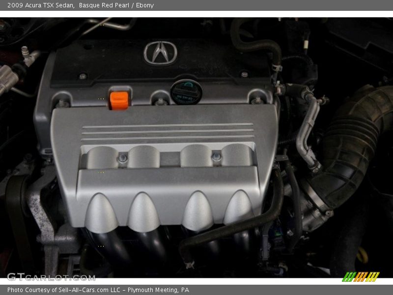 Basque Red Pearl / Ebony 2009 Acura TSX Sedan