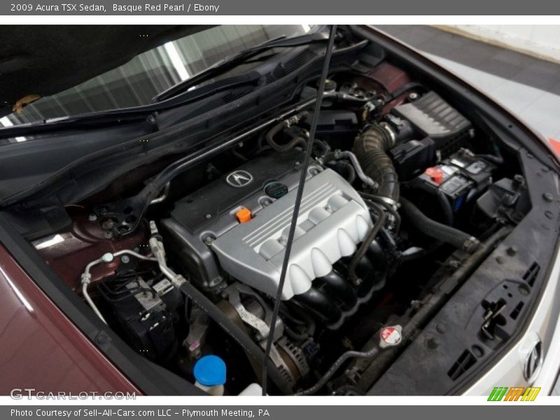 Basque Red Pearl / Ebony 2009 Acura TSX Sedan