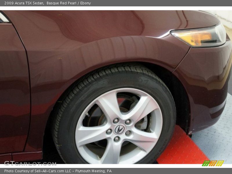 Basque Red Pearl / Ebony 2009 Acura TSX Sedan