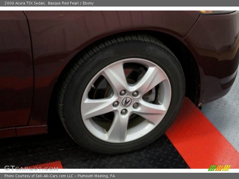 Basque Red Pearl / Ebony 2009 Acura TSX Sedan