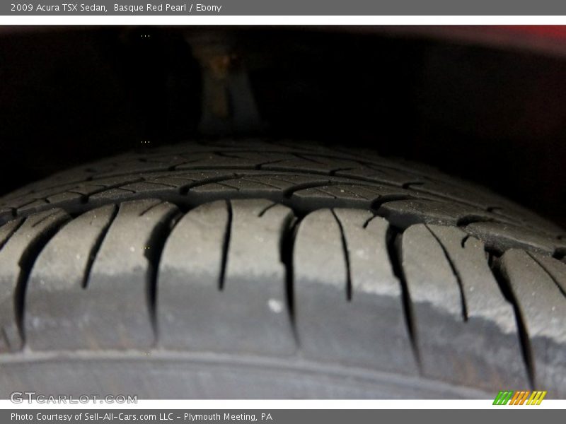 Basque Red Pearl / Ebony 2009 Acura TSX Sedan