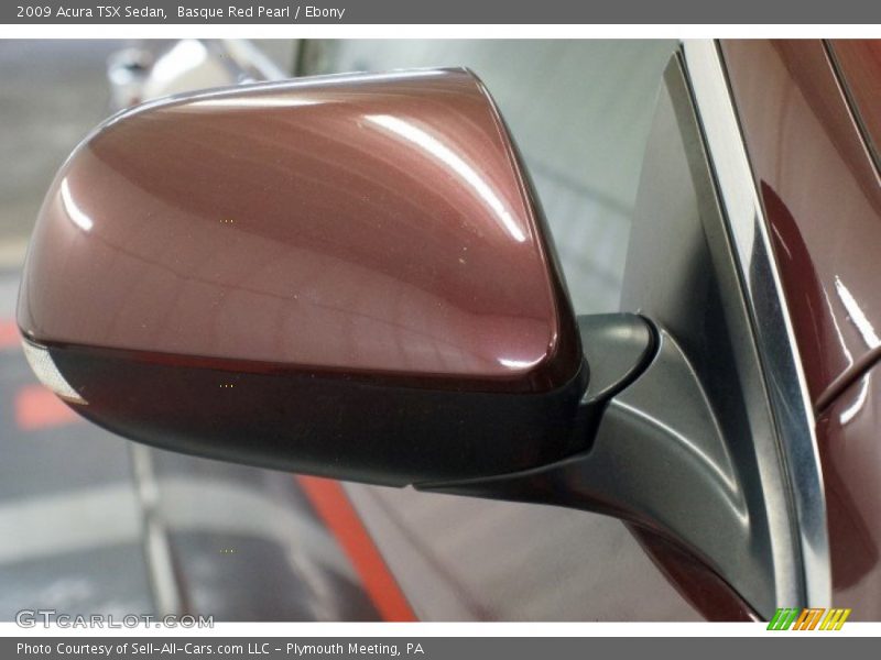 Basque Red Pearl / Ebony 2009 Acura TSX Sedan