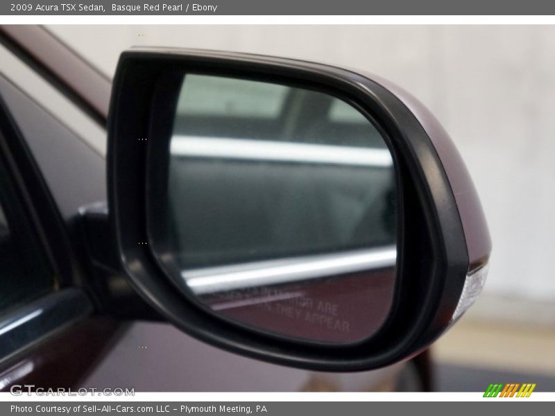 Basque Red Pearl / Ebony 2009 Acura TSX Sedan