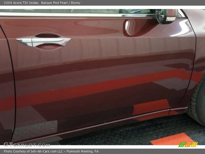 Basque Red Pearl / Ebony 2009 Acura TSX Sedan