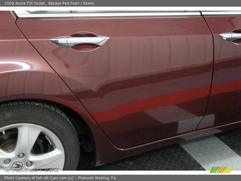 Basque Red Pearl / Ebony 2009 Acura TSX Sedan
