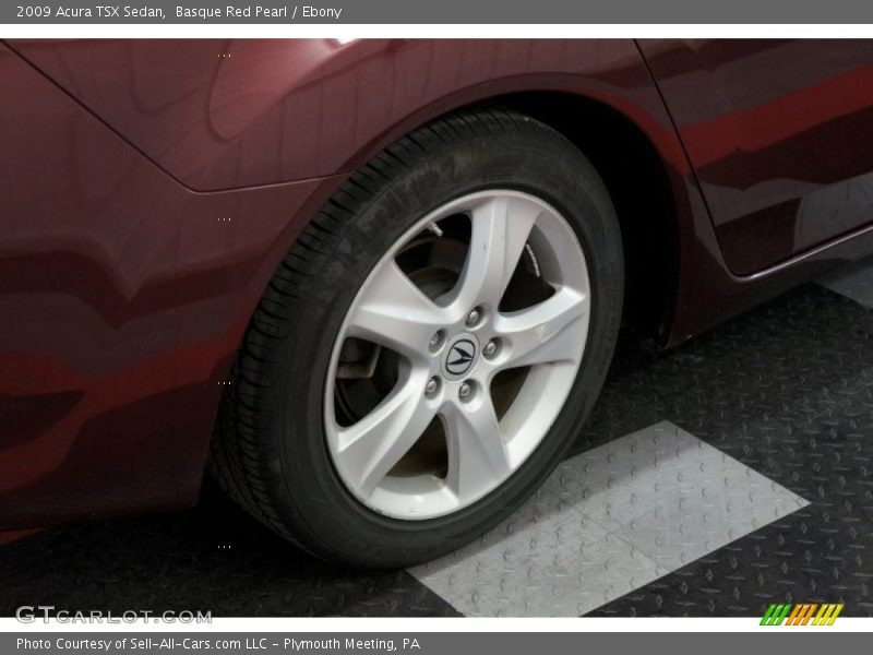 Basque Red Pearl / Ebony 2009 Acura TSX Sedan