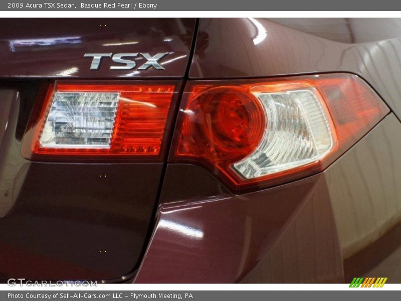 Basque Red Pearl / Ebony 2009 Acura TSX Sedan